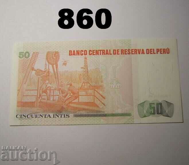 Περού 50 intis 1987 UNC με τιμή 2.00 BGN | € 1.02 Περού 50 intis 1987 UNC με τιμή 2.00 BGN | € 1.02
