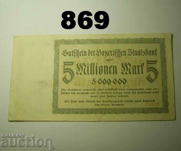 Munchen 5 million mark 1923 Remarks with price 6.00 BGN | € 3.07 Munchen 5 million mark 1923 Remarks with price 6.00 BGN | € 3.07