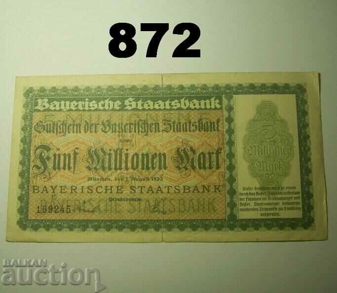 Munchen 5 milioane marca 1923 Observații