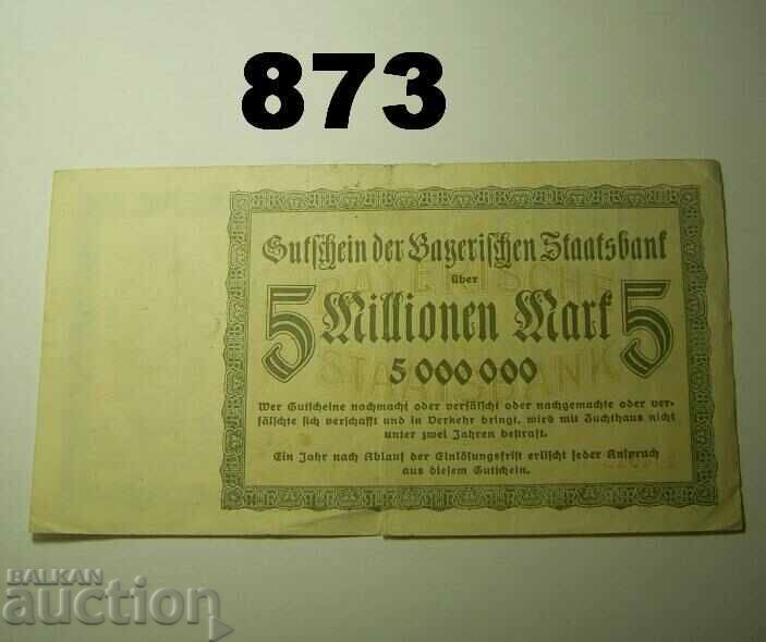 Munchen 5 million mark 1923 Remarks with price 3.00 BGN | € 1.53 Munchen 5 million mark 1923 Remarks with price 3.00 BGN | € 1.53