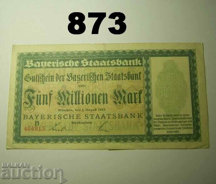 Munchen 5 million mark 1923 Remarks