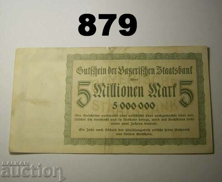 Munchen 5 million mark 1923 Remarks with price 3.00 BGN | € 1.53 Munchen 5 million mark 1923 Remarks with price 3.00 BGN | € 1.53