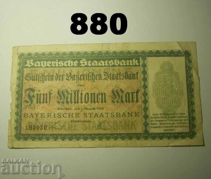 Munchen 5 million mark 1923 Remarks