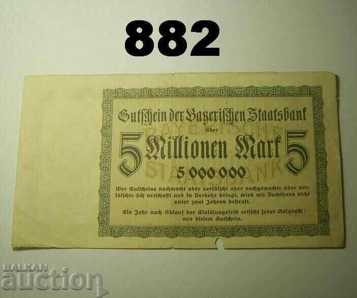 Munchen 5 million mark 1923 Remarks with price 2.00 BGN | € 1.02 Munchen 5 million mark 1923 Remarks with price 2.00 BGN | € 1.02