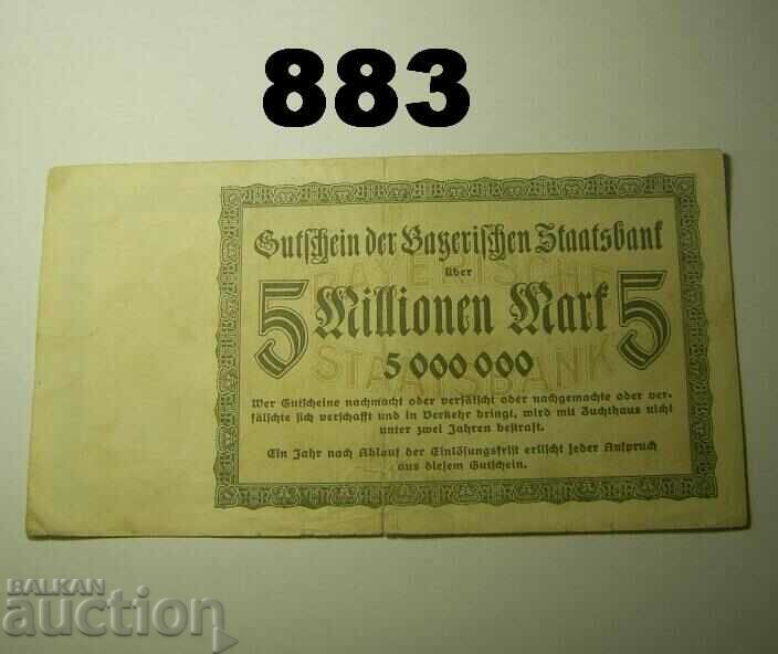 Munchen 5 million mark 1923 Remarks with price 2.00 BGN | € 1.02 Munchen 5 million mark 1923 Remarks with price 2.00 BGN | € 1.02