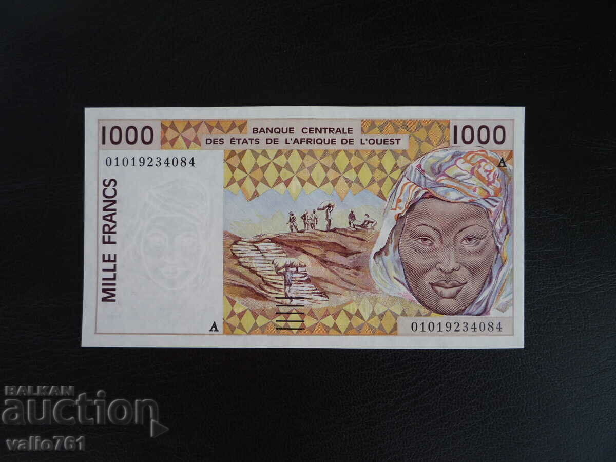 WEST AFRICA 1000 FRANC Ivory Coast NEW UNC