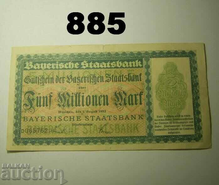 Munchen 5 million mark 1923 Remarks