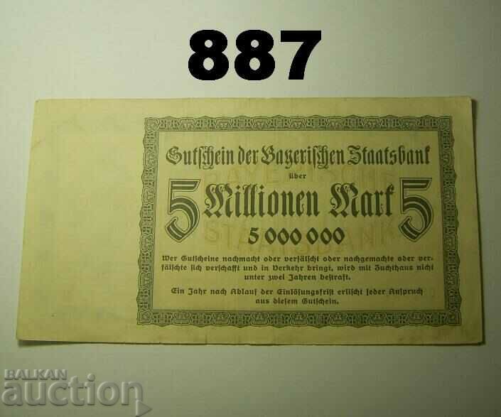 Munchen 5 million mark 1923 Remarks with price 3.00 BGN | € 1.53 Munchen 5 million mark 1923 Remarks with price 3.00 BGN | € 1.53