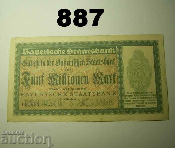 Munchen 5 milioane marca 1923 Observații