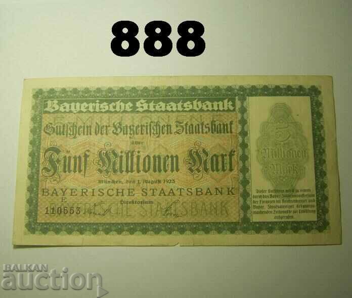 Munchen 5 million mark 1923 Remarks