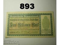 Munchen 5 million mark 1923 Staatsbank