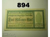 Munchen 5 million mark 1923 Staatsbank