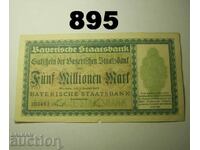 Munchen 5 million mark 1923 Staatsbank