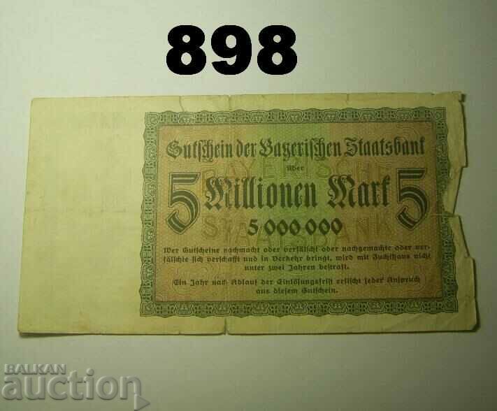 Munich 5 million mark 1923 Staatsbank with price 2.00 BGN | € 1.02 Munich 5 million mark 1923 Staatsbank with price 2.00 BGN | € 1.02