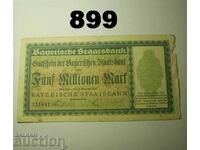 Munchen 5 milioane marca 1923 Staatsbank