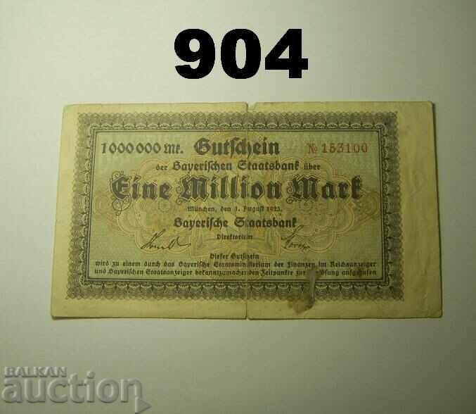 Munich 1 million mark 1923 Bayerische Staatsbank