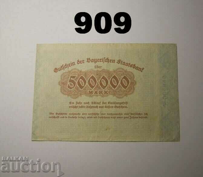 Munich 500000 marks 1923 Bayerische Staatsbank with price 12.00 BGN | € 6.14