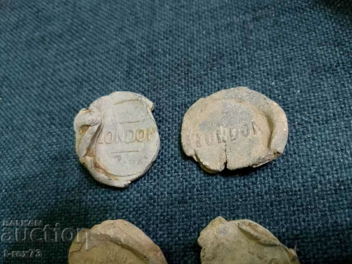 Lead seed seals - England 20th century, London