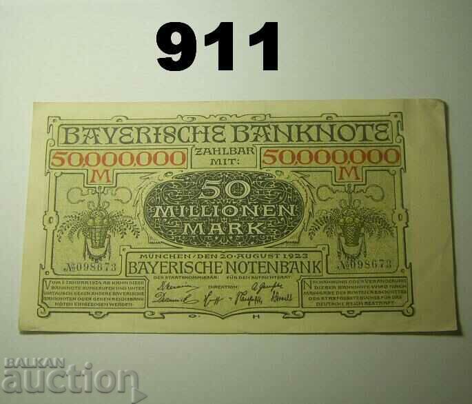 Munchen 50 millionen mark 1923 Bayerische Notenbank