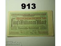 München 5 milioane marca 1923 Bayerische Notenbank