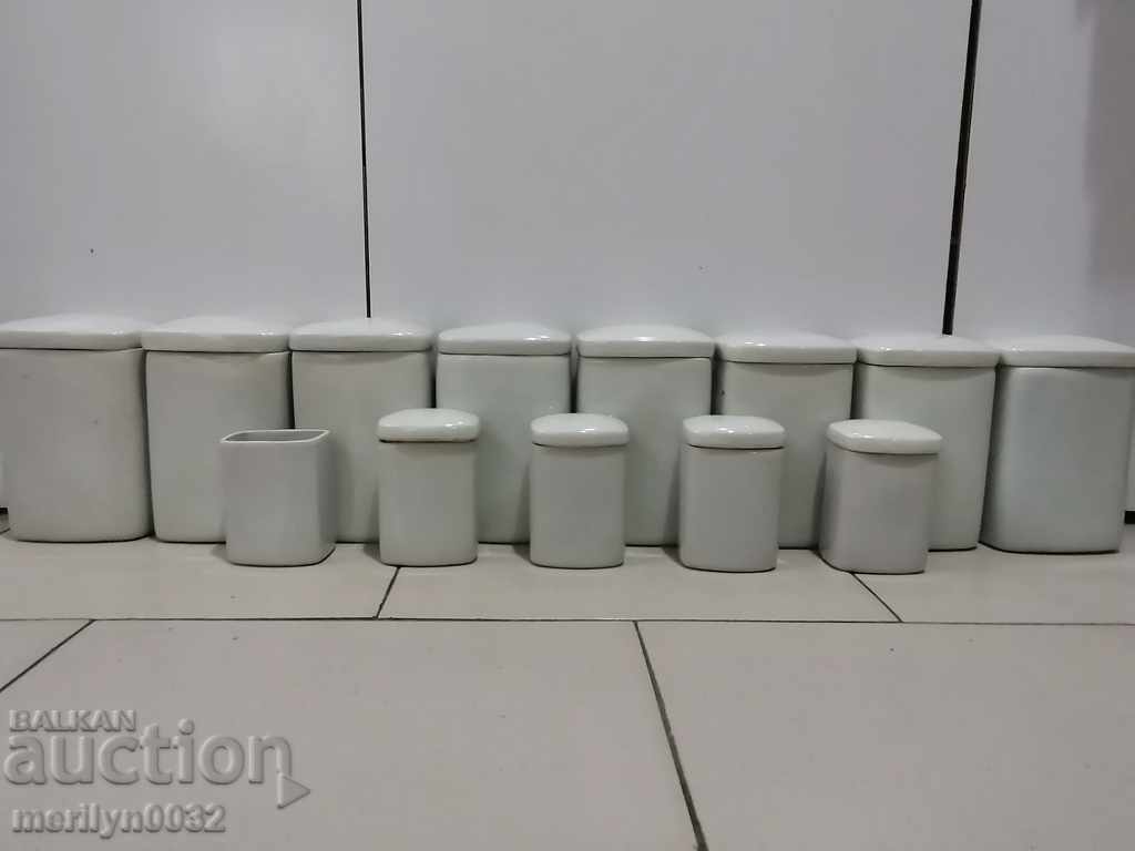 Auction Bulgarian porcelain service, porcelain for spices, NRB Auction Bulgarian porcelain service, porcelain for spices, NRB