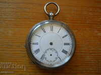 Antique English Silver Pocket Watch - Working