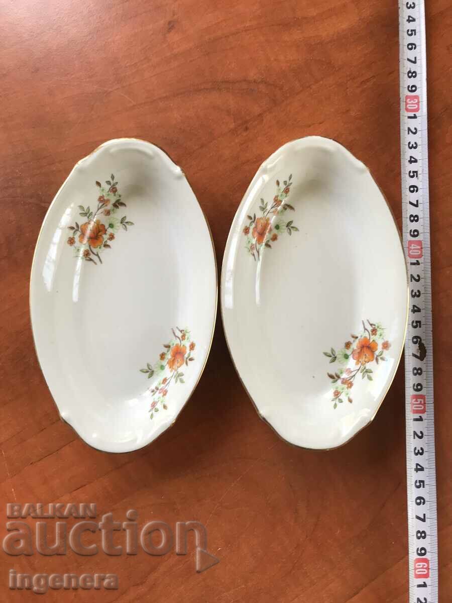 PORCELAIN PLATE RELIEF BULGARIA-2 PCS