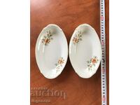 PORCELAIN PLATE RELIEF BULGARIA-2 PCS