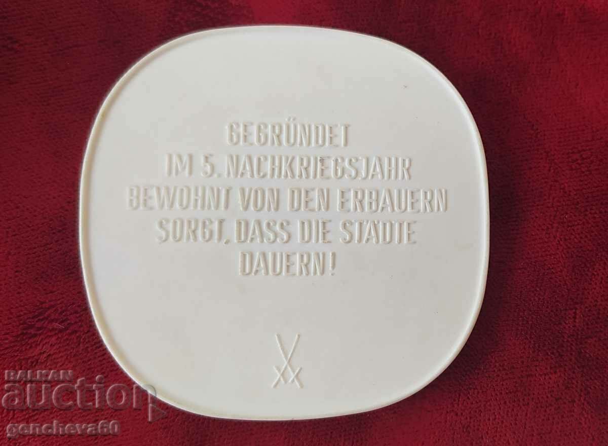 Licitație Placă originală medalie porțelan-Meissen Licitație Placă originală medalie porțelan-Meissen
