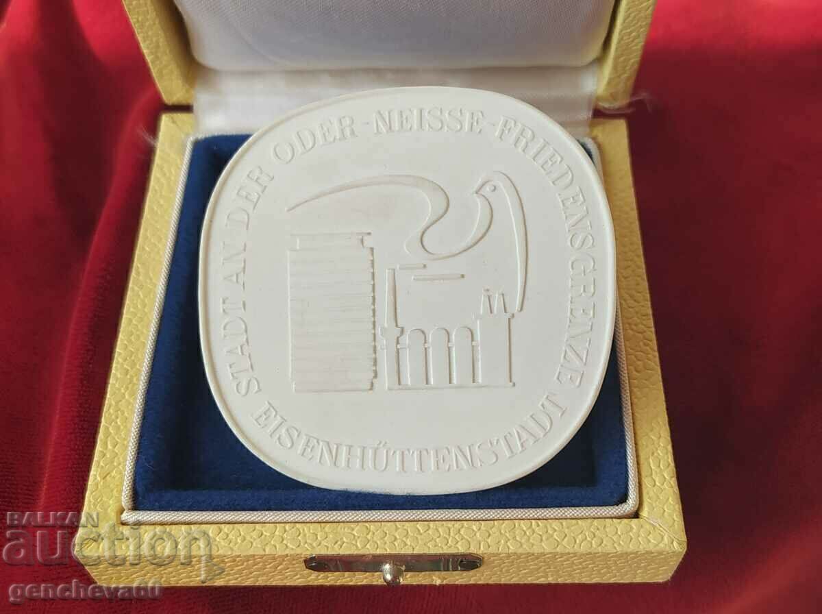 Livrarea Placă originală medalie porțelan-Meissen Livrarea Placă originală medalie porțelan-Meissen