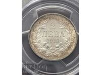 2 лева 1913 г. PCGS MS64