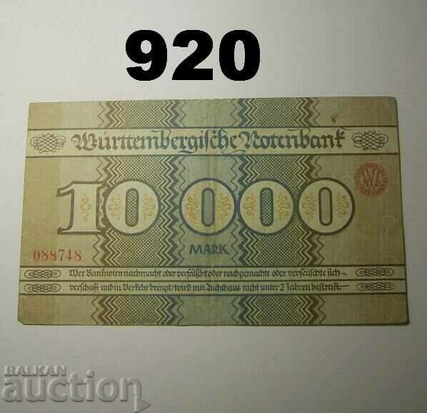 Wurttemberg 10000 marks 1923 Notenbank VF με τιμή 6.00 BGN | € 3.07 Wurttemberg 10000 marks 1923 Notenbank VF με τιμή 6.00 BGN | € 3.07