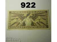 Baden 500000 marks 1923 VF+ Badische Bank