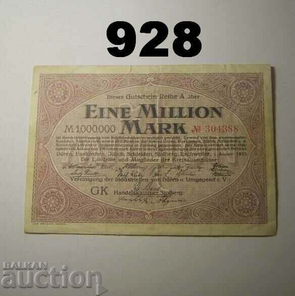 1 million mark 1923 Duren Euskirchen Julich Stolberg