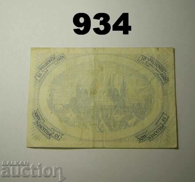 Pfalz 10 million marks 1923 with price 5.00 BGN | € 2.56 Pfalz 10 million marks 1923 with price 5.00 BGN | € 2.56