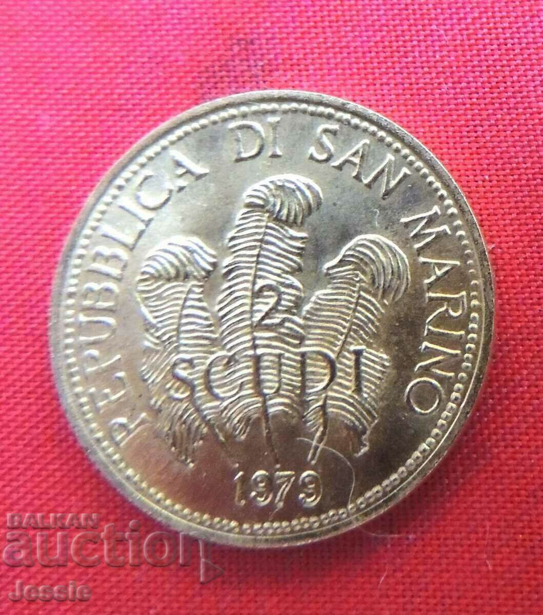 2 Scudi 1979 Republica di San Marino (gold)