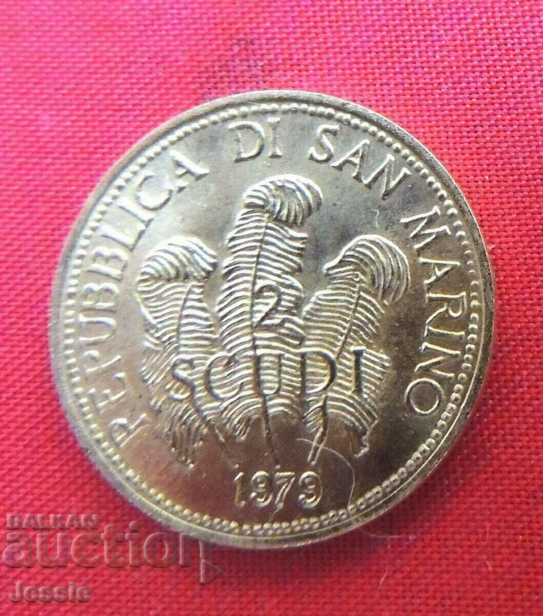 2 Scudi 1979 Republica di San Marino (χρυσός)