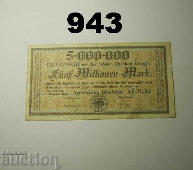 Dresden 5 millionen mark 1923