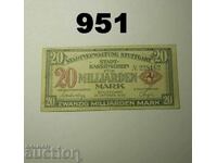 Stuttgart 20 miliarden mark 1923 VF