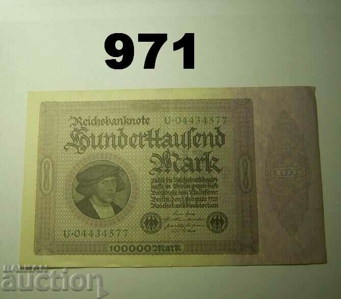 Germany 100,000 brands 1923 XF +