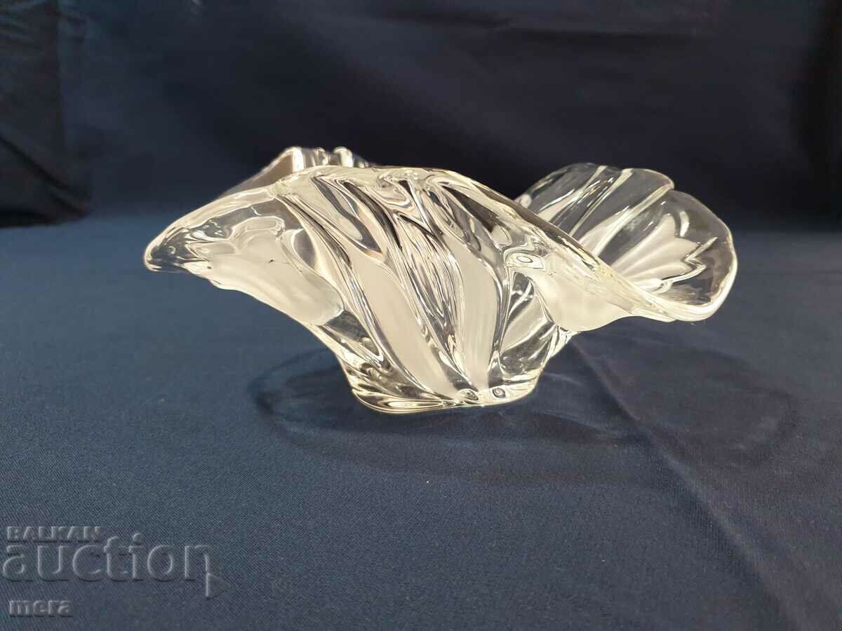Auction Crystal German bowl, candy box Auction Crystal German bowl, candy box