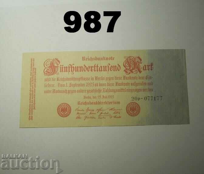 Germany 500,000 brands 1923 XF +