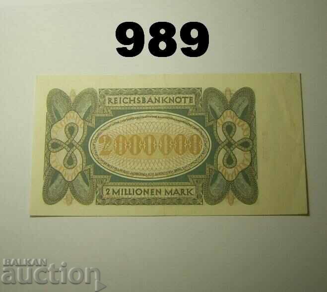 Germany 2 Million Marks 1923 XF+ with price 20.00 BGN | € 10.23 Germany 2 Million Marks 1923 XF+ with price 20.00 BGN | € 10.23
