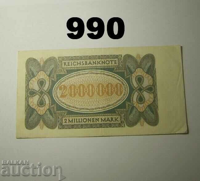 Germany 2 Million Marks 1923 VF+ with price 8.00 BGN | € 4.09 Germany 2 Million Marks 1923 VF+ with price 8.00 BGN | € 4.09