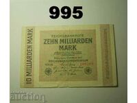 Germany 10 billion marks 1923 Remarks