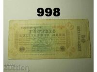 Germany 50 billion marks 1923 Fine