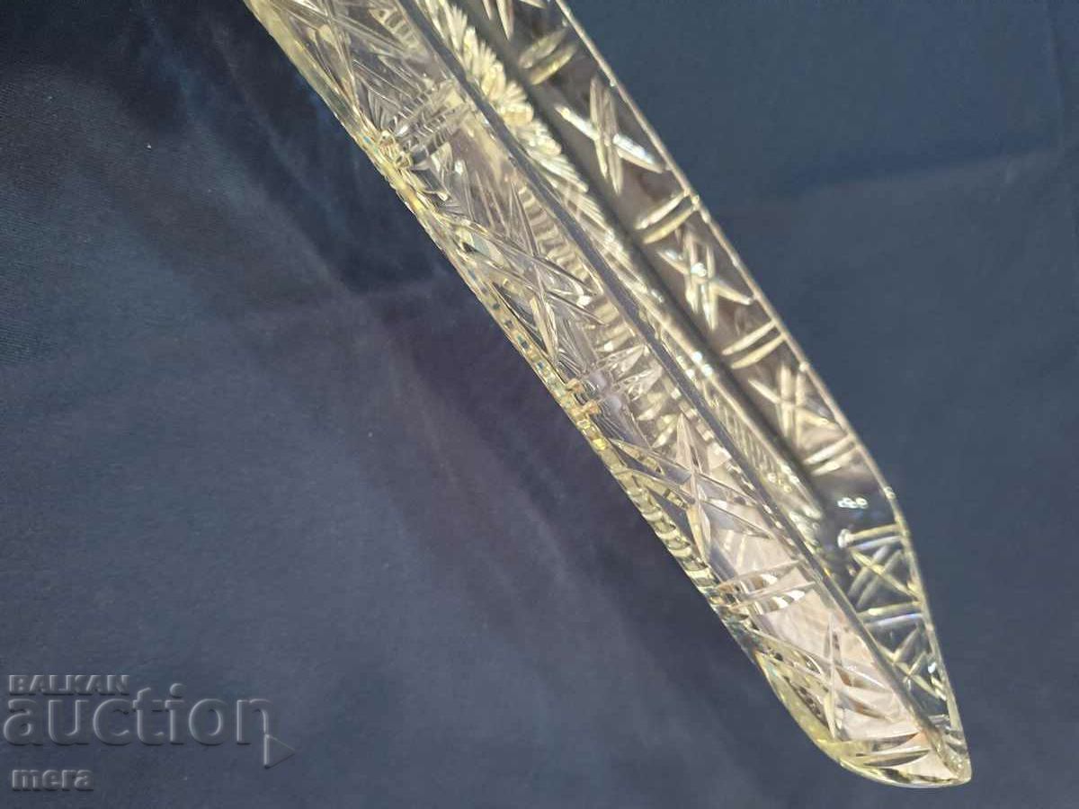 Auction Crystal tray - plate Auction Crystal tray - plate