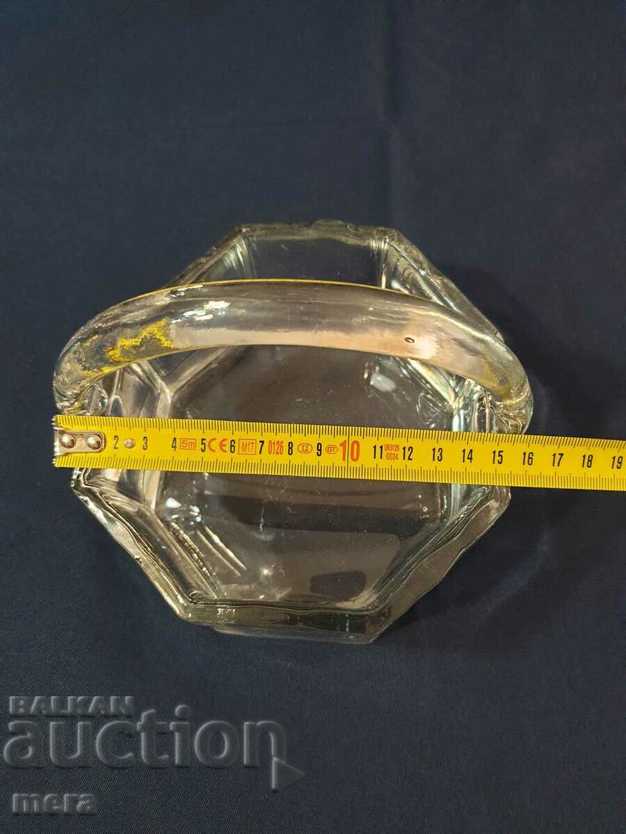 Delivery of Crystal hexagonal fruit basket