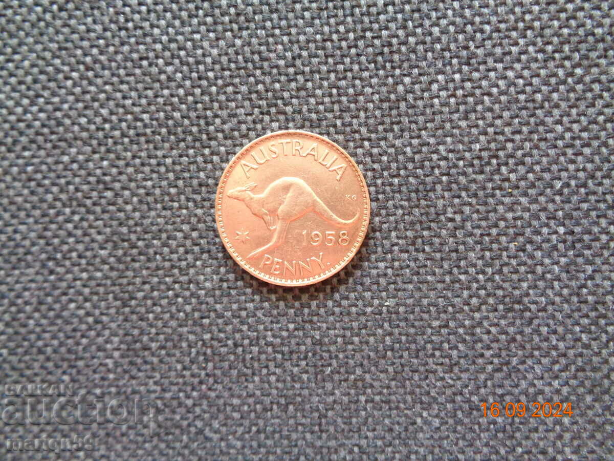 1 penny coin - 1958 - Australia