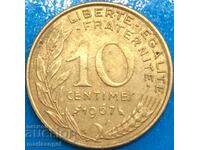 Franta 10 centimes 1967